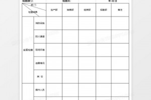 安全检查记录表格下载，安全检查记录表格免收费下载安装
